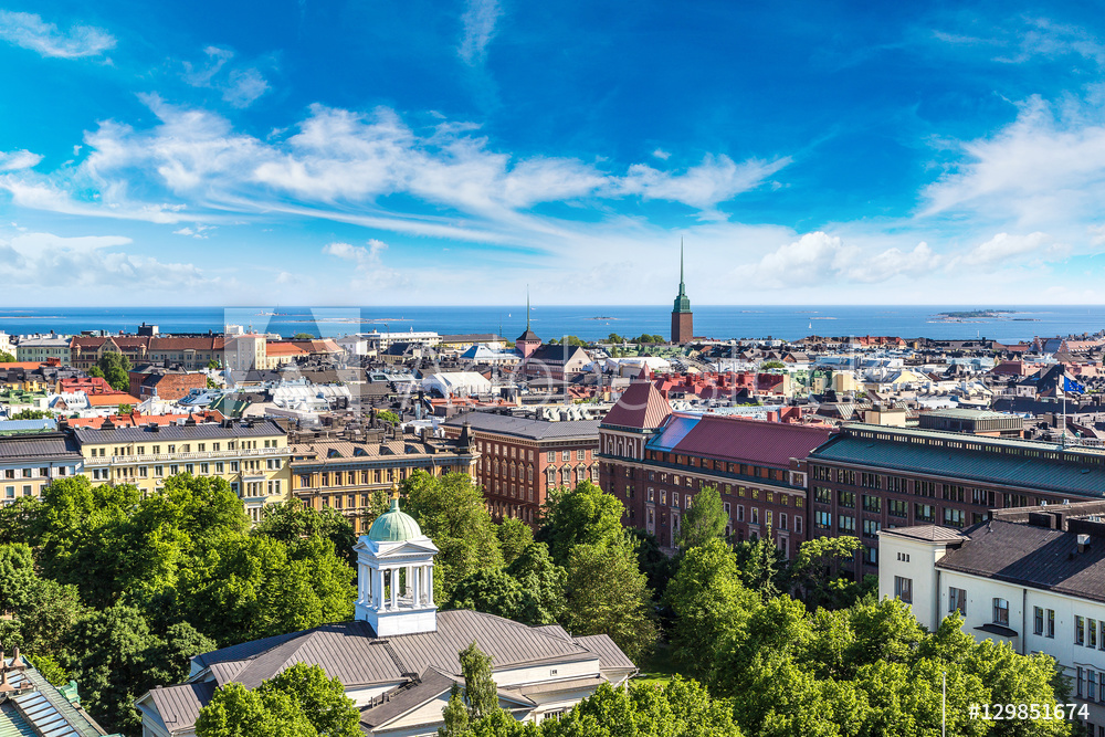 Obraz na płótnie Panorama Helsinki | Obraz na płótnie w salonie