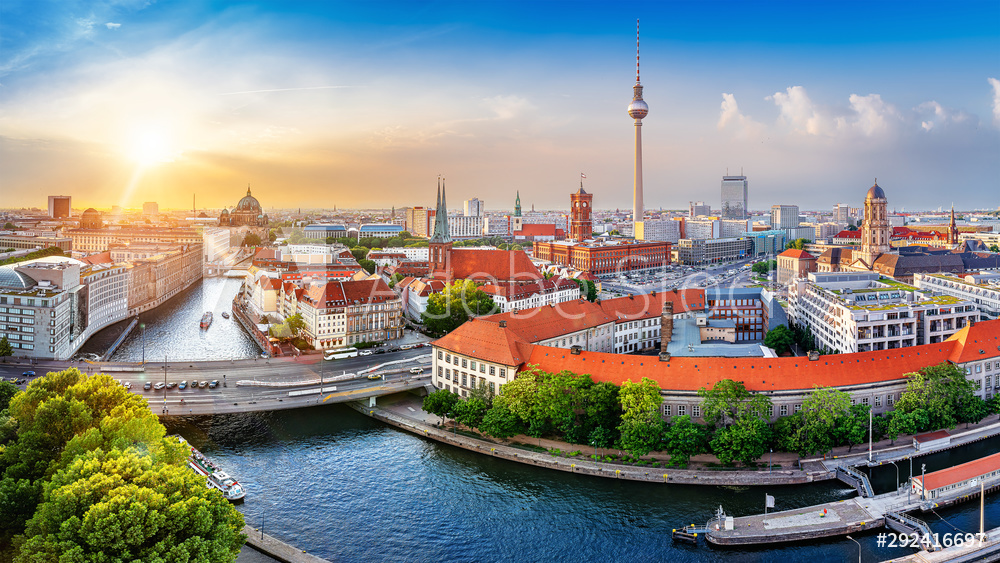 Panorama środkowego Berlina | obraz na płótnie