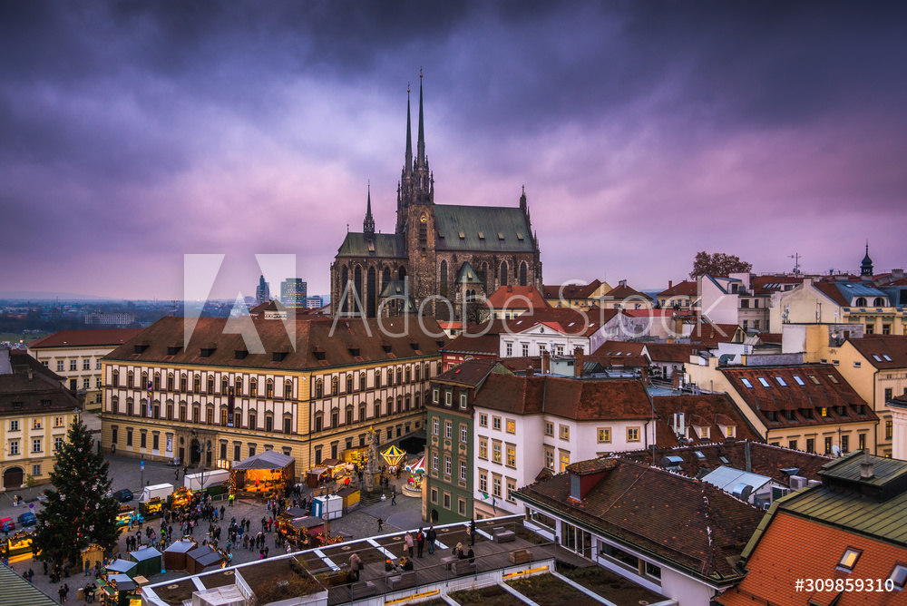 Stare Miasto w Brnie | obraz na płótnie