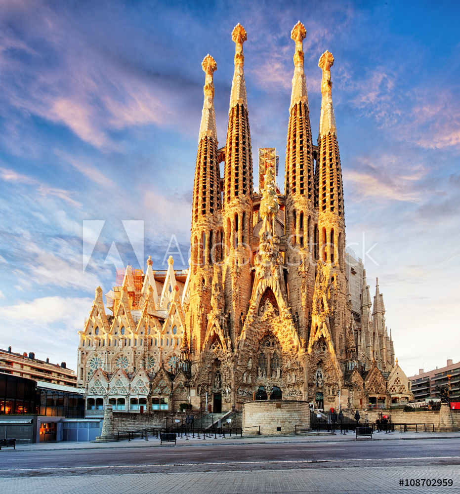 Obraz na płótnie Bazylika Sagrada Familia | Obraz na płótnie w salonie