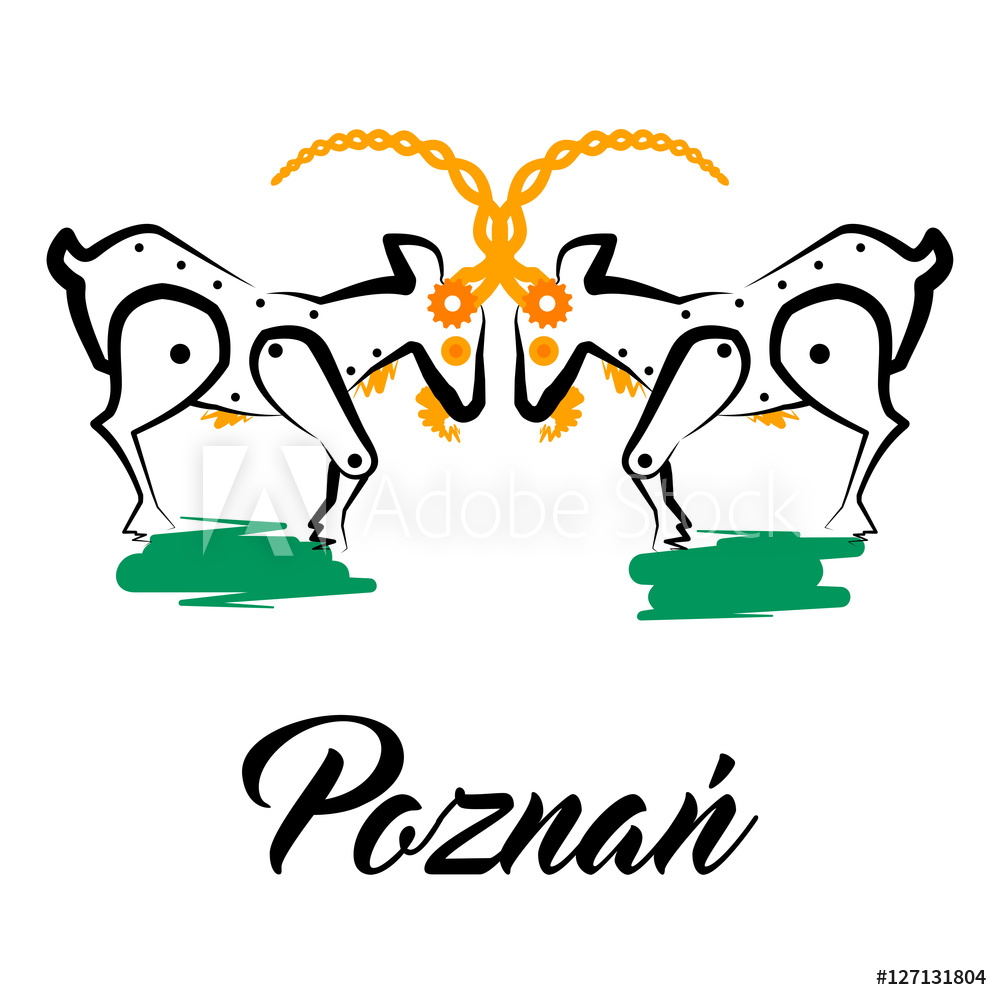 Obraz na płótnie Poznań - logo - Poznań w salonie
