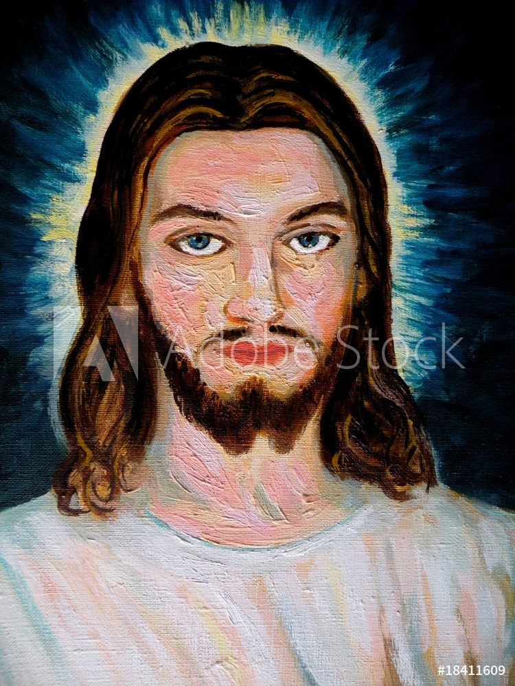 Obraz na płótnie Jezus w salonie