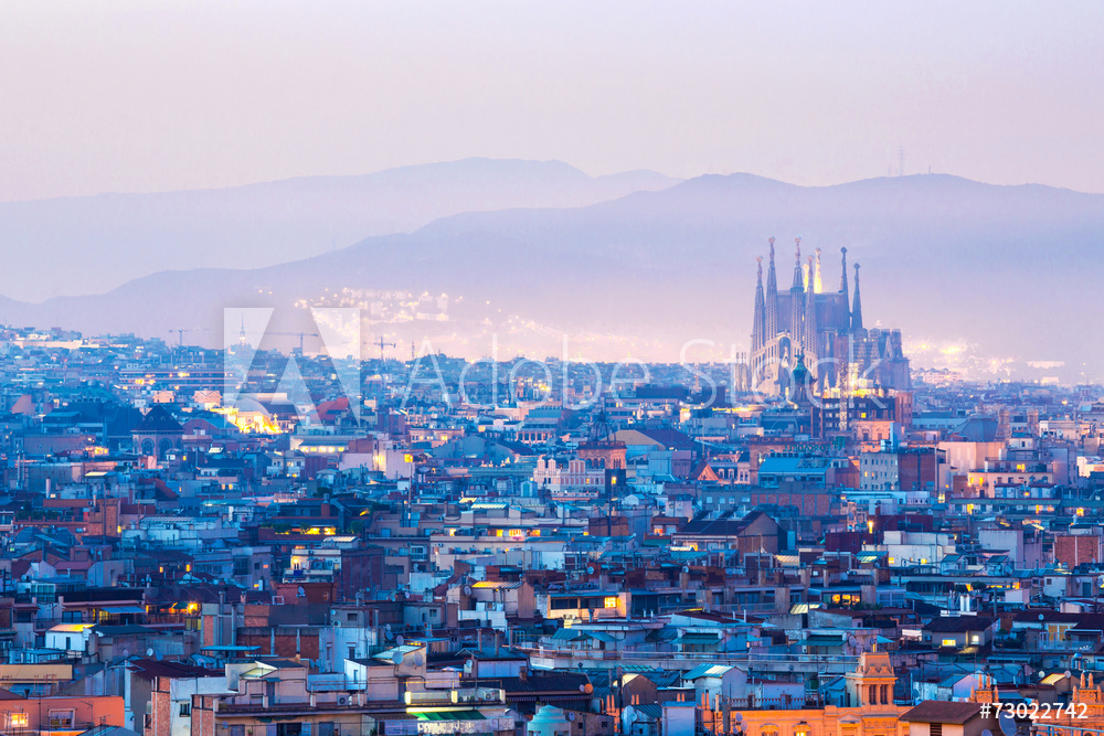 Magiczna Barcelona, Hiszpania | Obraz na płótnie