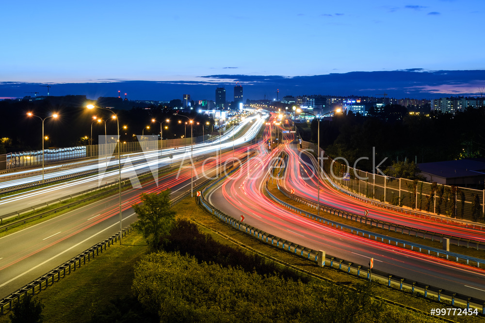 Obraz na płótnie Autostrada w ruchu A4 w salonie