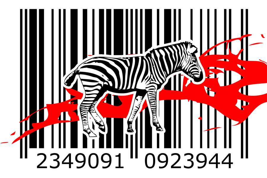 Zebra i kod kreskowy